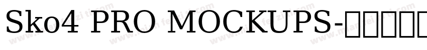 Sko4 PRO MOCKUPS字体转换